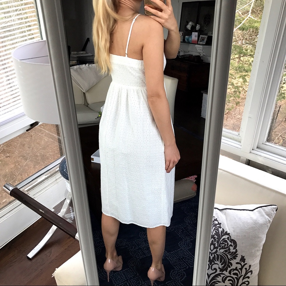 Off White Baggy Embroidered Midi Dress! 🌸 - Picture 3 of 8